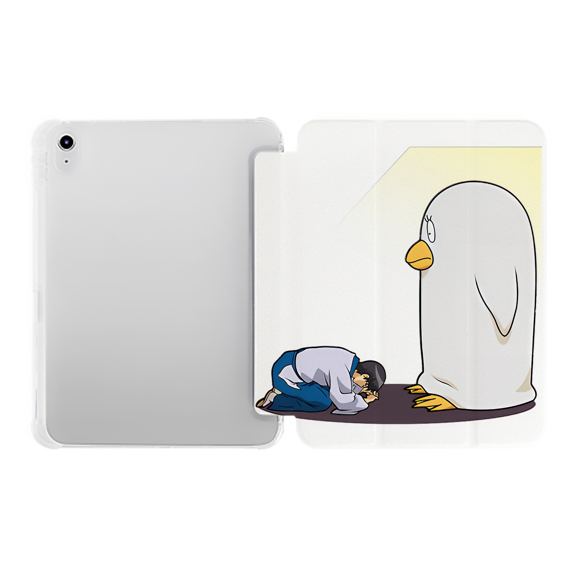 （画像用） ぎんたま 坂田銀時（さかたぎんとき） 神楽 志村新八（しむら しんぱち） GINTAMA Sakata Gintoki Kagura Shimura Shinpachi IPad ケース ペン収納付き 三つ折りスタンド PUレザー×シリコン 対応機種9.5/10.5/10.9インチ